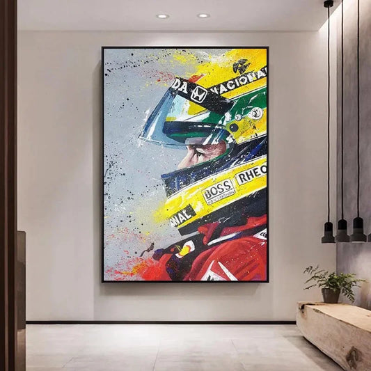 Ayrton Senna Formula 1 Poster Print Home Decor