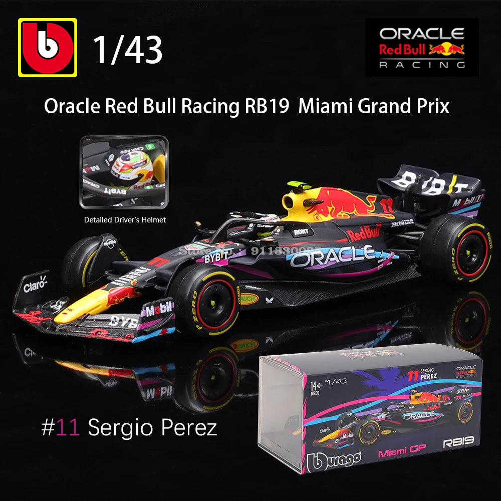 Bburago 1:43 2023 F1 Red Bull Racing RB19 car model & Others