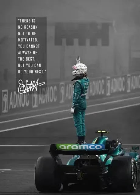 Formula 1 Racing Legend Lewis Hamilton Poster