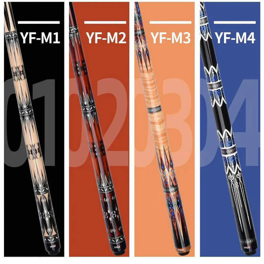 YFEN 58" Carbon Fiber  Technology 1/2 Billiard Pool Cue Stick 12.5mm + Extender