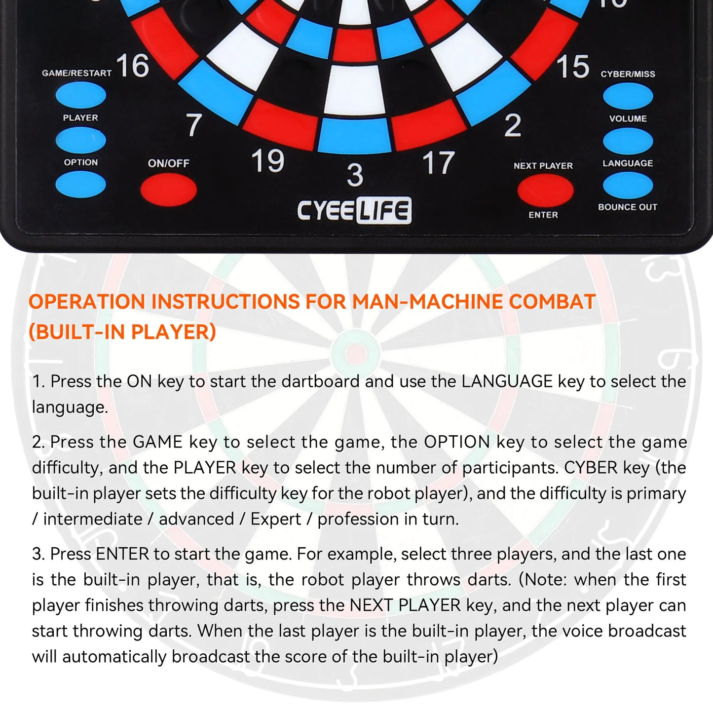 CyeeLife Dart Scoring Electronic