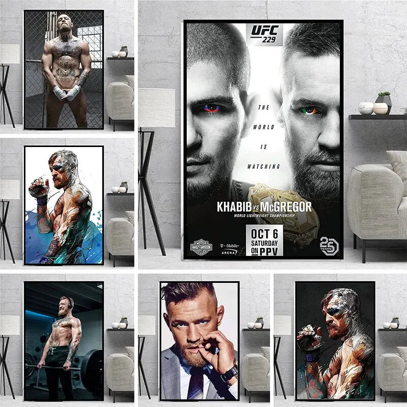 Conor McGregor Canvas Art many options Available