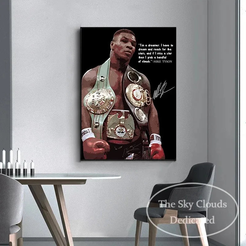 Selection of Legendary Boxers Captured in Art Form