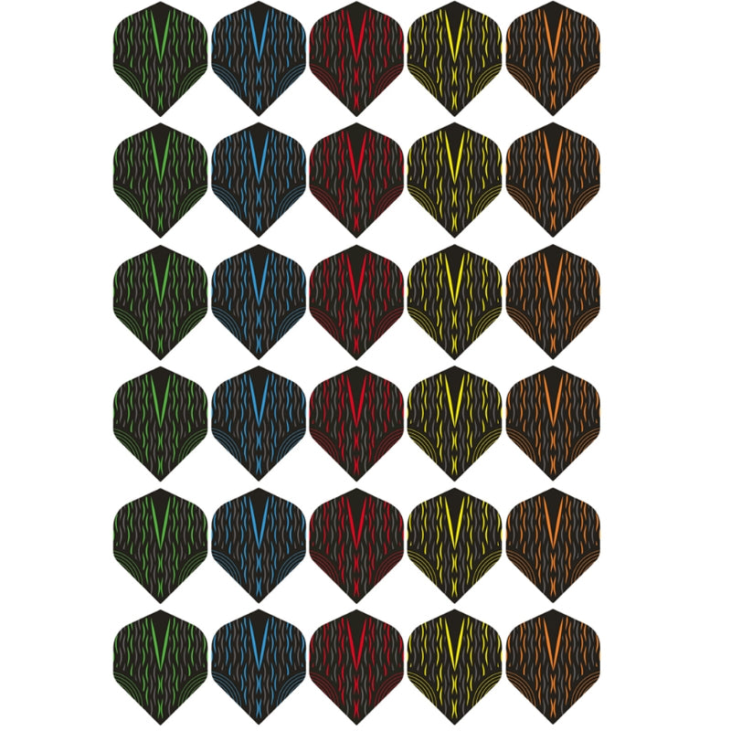 30Pcs/Pack Feather Tail Dart Flights Styles