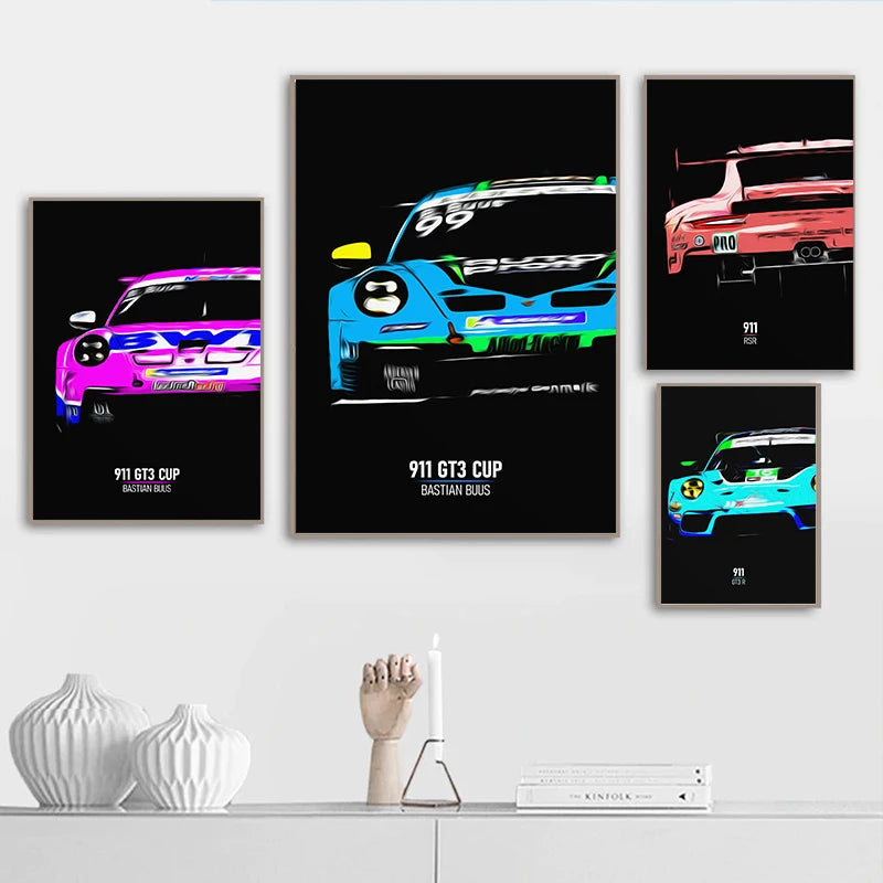 F1 Circuit Canvas Wall Art