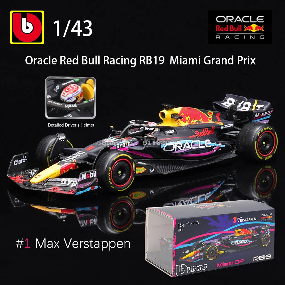 Bburago 1:43 2023 F1 Red Bull Racing RB19 car model & Others