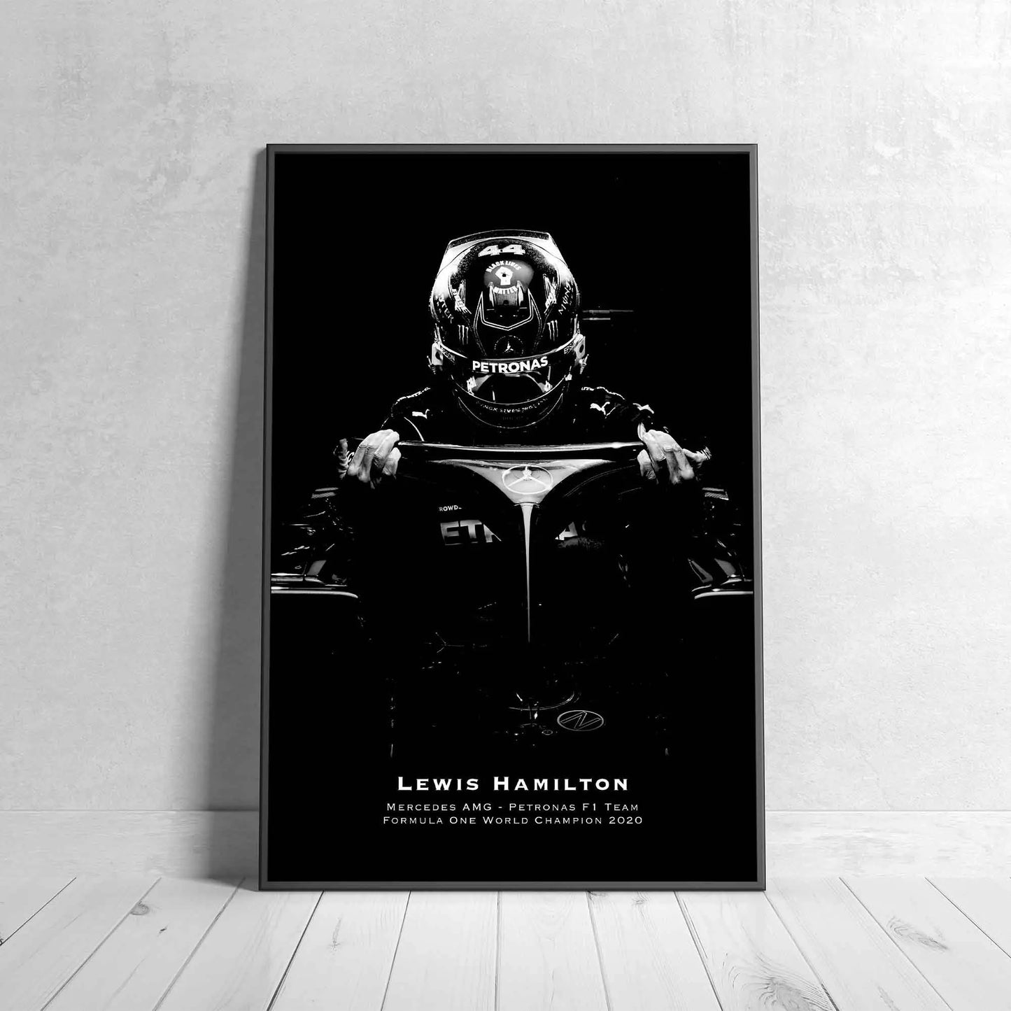 Formula 1 Sir Lewis Hamilton AMG Prints Wall Art For Home Decoration