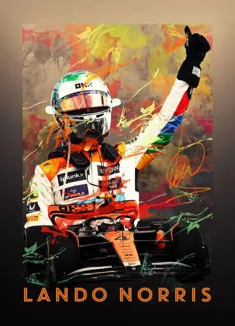 Formula 1 Racing Legend Lewis Hamilton Poster