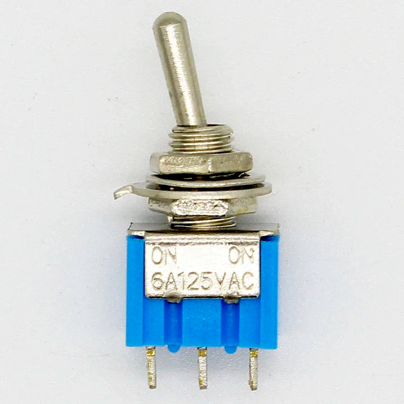 10pc/LOT Blue Mini MTS-102 3-Pin SPDT ON-ON 6A 125VAC Minature Toggle Switches