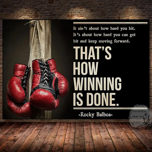 Rocky Balboa Quotes Canvas Art