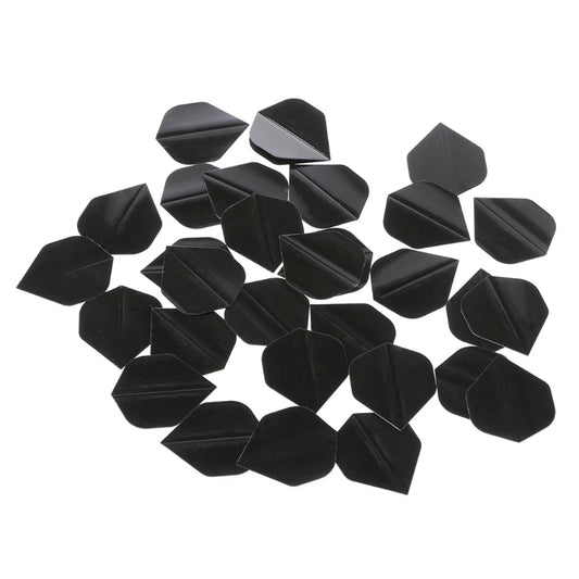 30 Pcs High Quality Simple Pure Black PET Dart Flights