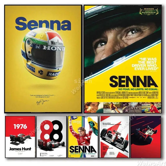 Ayrton Senna Canvas Poster