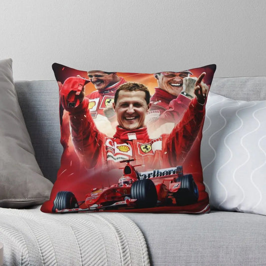 Michael Schumacher Pillowcase Zip Decor Cushion Cover 45x45