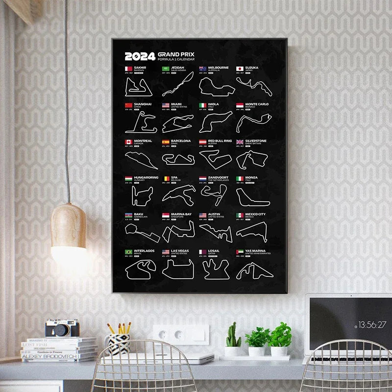 F1 Vintage Season Calendar