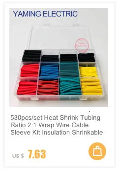 328Pcs/set Sleeving Wrap Wire Electrical Cable Tube kits