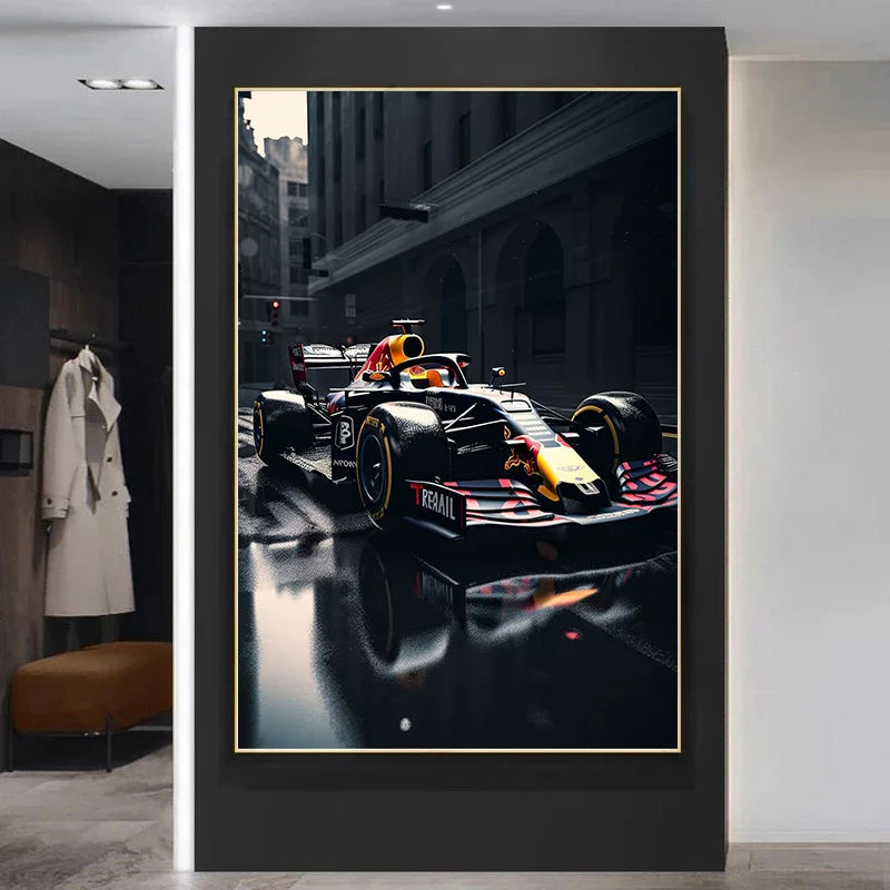 F1 Hamilton Painting Wall Art Pictures for Home Decor