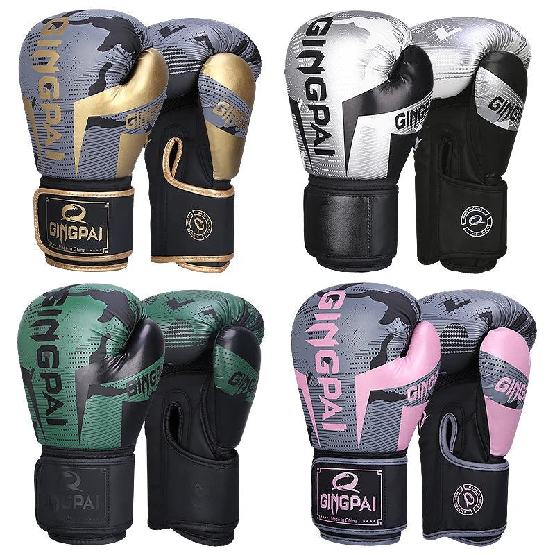 6oz/8oz/10oz/12oz High Quality Leather Wear-Resistant And Breathable Boxing Gloves For Sanda Training, Thickened Protective Combat Gloves Stylish Branded Boxing Gear Sports Clothing