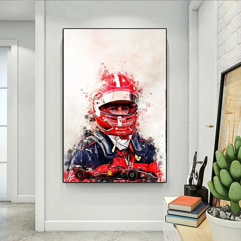 Formula 1 Racing Legend Lewis Hamilton Poster