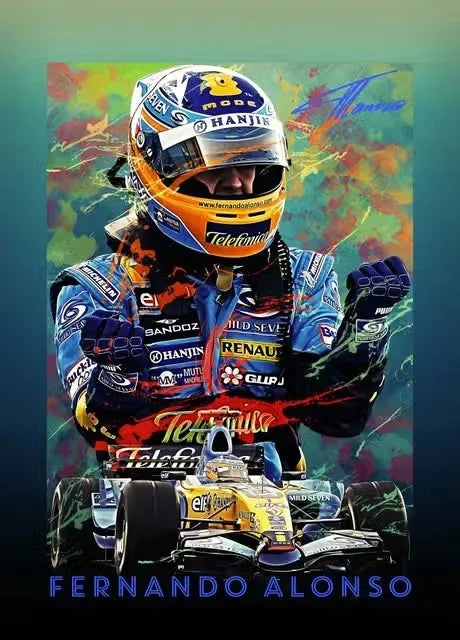 Formula 1 Racing Legend Lewis Hamilton Poster