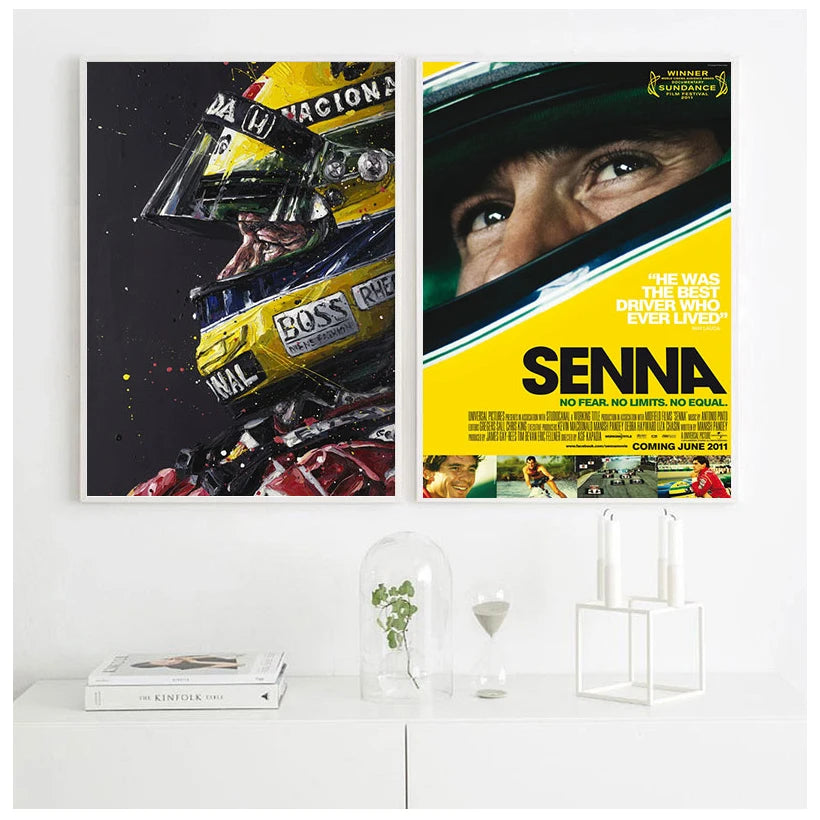 Ayrton Senna Wall Art Canvas Prints Home Room Decor