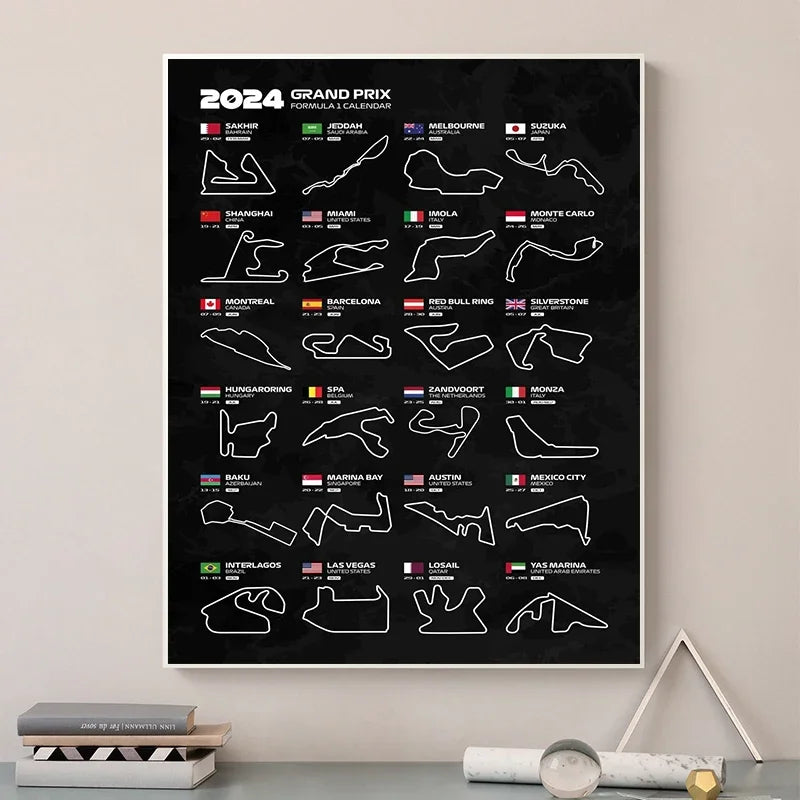 F1 Vintage Season Calendar