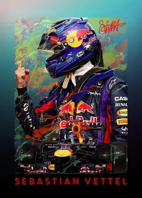 Formula 1 Racing Legend Lewis Hamilton Poster