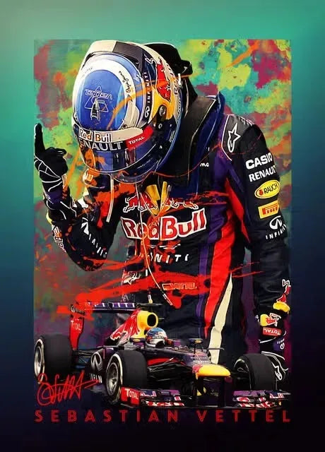 Formula 1 Racing Legend Lewis Hamilton Poster