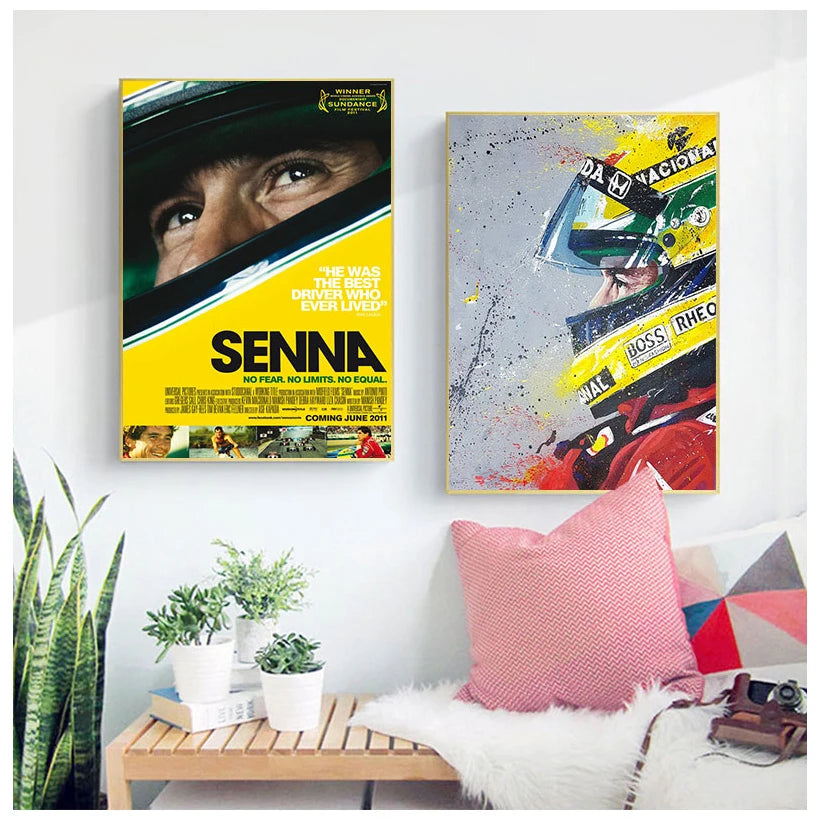 Ayrton Senna Wall Art Canvas Prints Home Room Decor