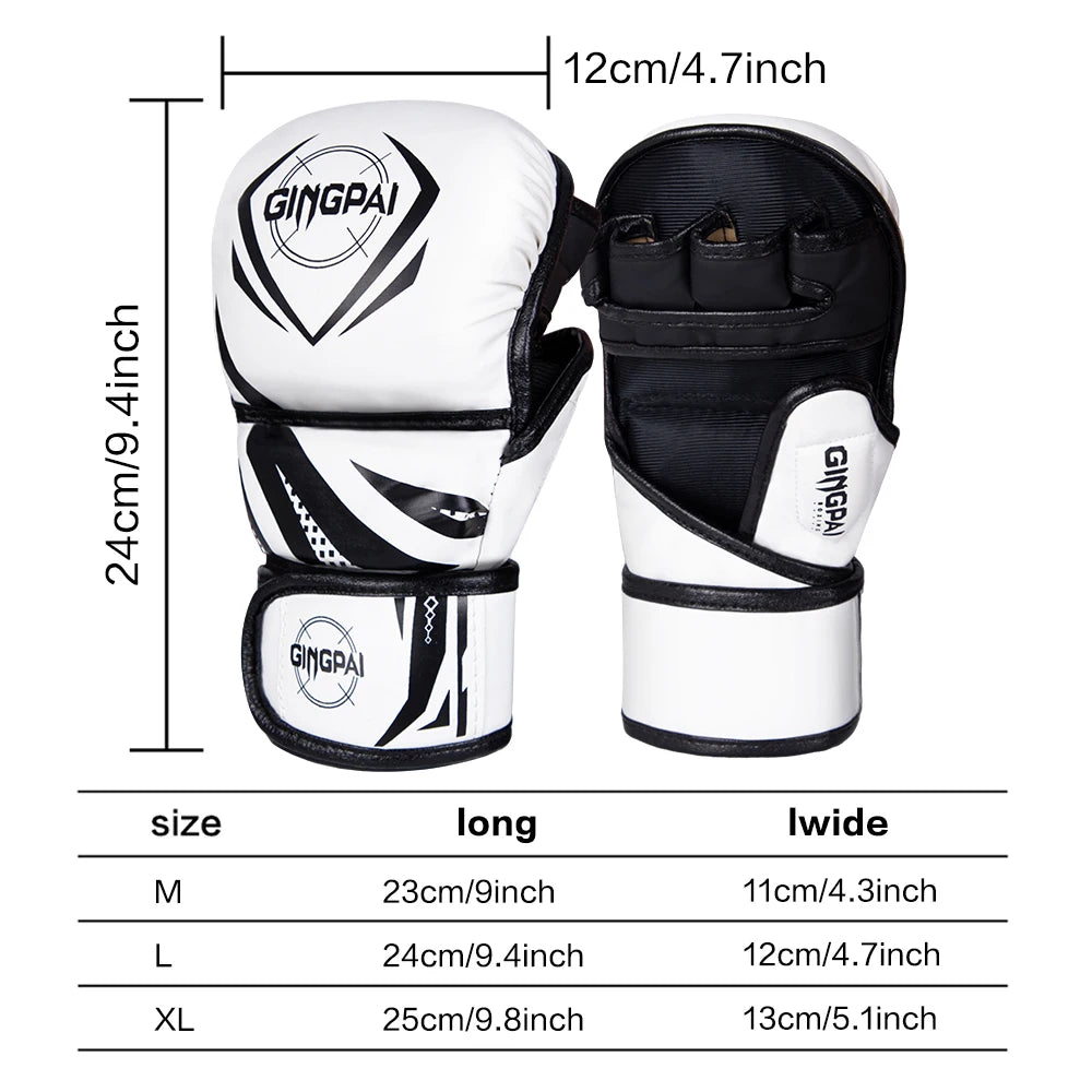 Professional MMA Half-Finger Boxing Gloves