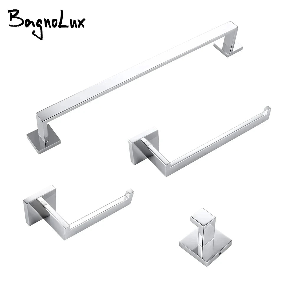 Bathroom Accessories towel bar, robe hook, toilet paper holder and towel ring