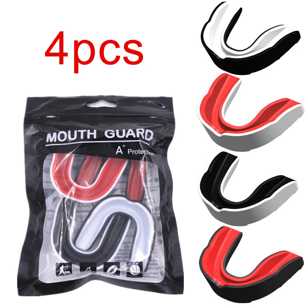 4Pcs Mouth Guard Boxing Gum Shield