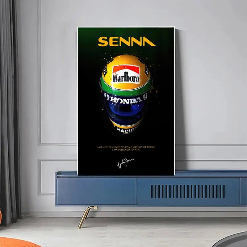 Formula 1 World Champion Ayrton Senna Paintings & Posters