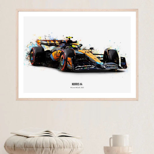 F1 Car Lando Norris Picture For Living Room Decor