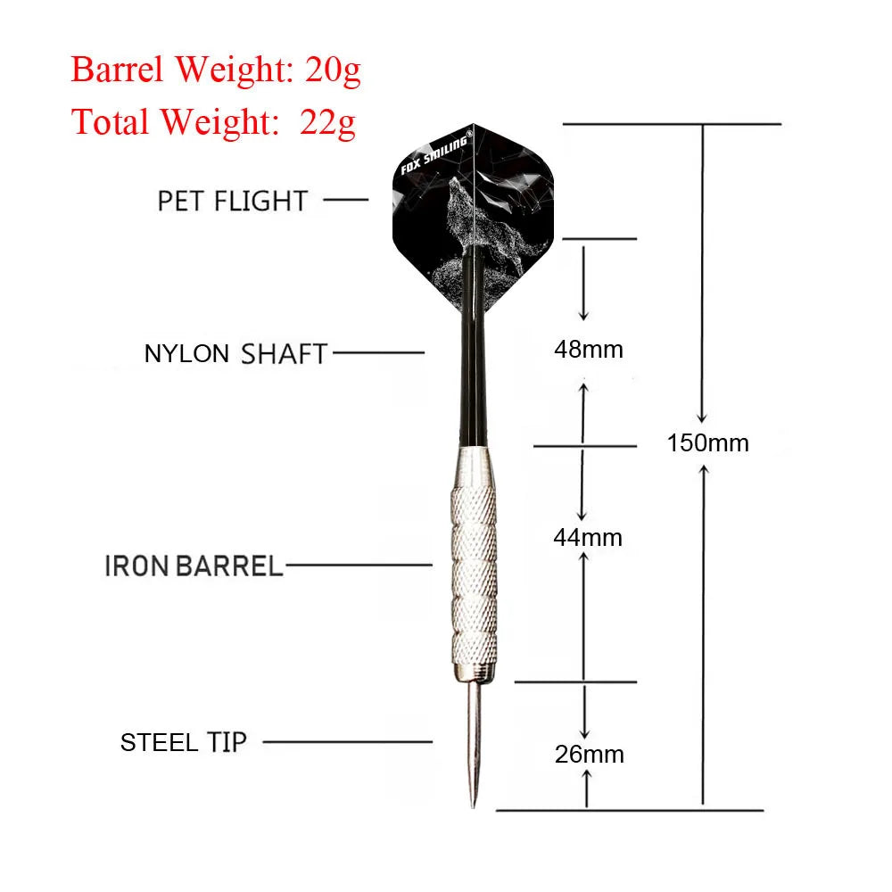 22g Fox Smiling 3pcs Darts