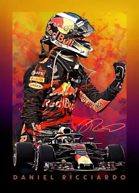 Formula 1 Racing Legend Lewis Hamilton Poster