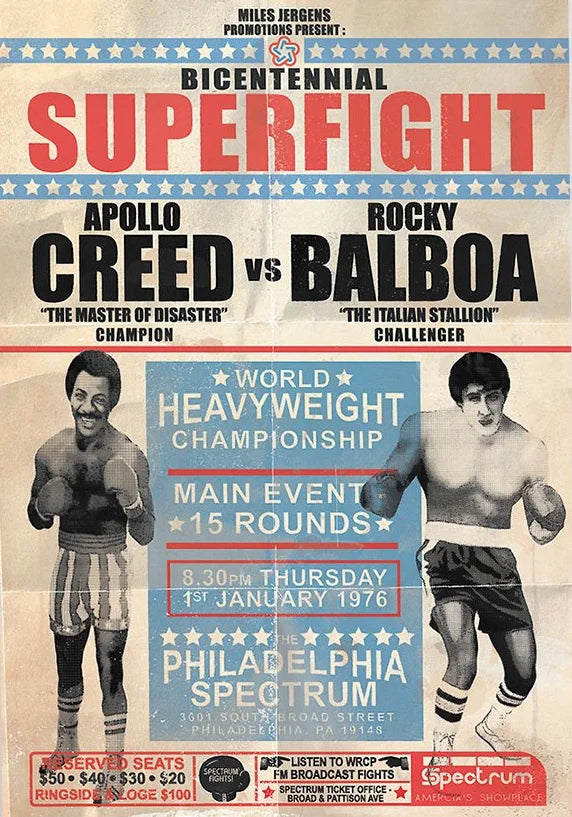 Movie Poster Balboa VS Ivan Drago Boxing POSTER Plus other Designs