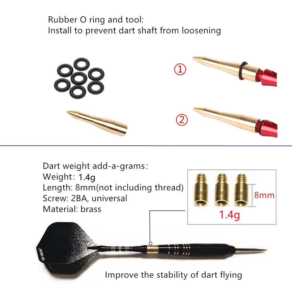 FOX SMILING 145 Pieces Dart Accessories Set