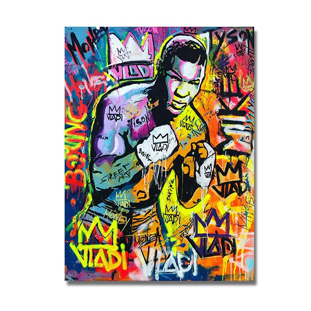 Boxing Champion Street Graffiti Posters Many Options Available