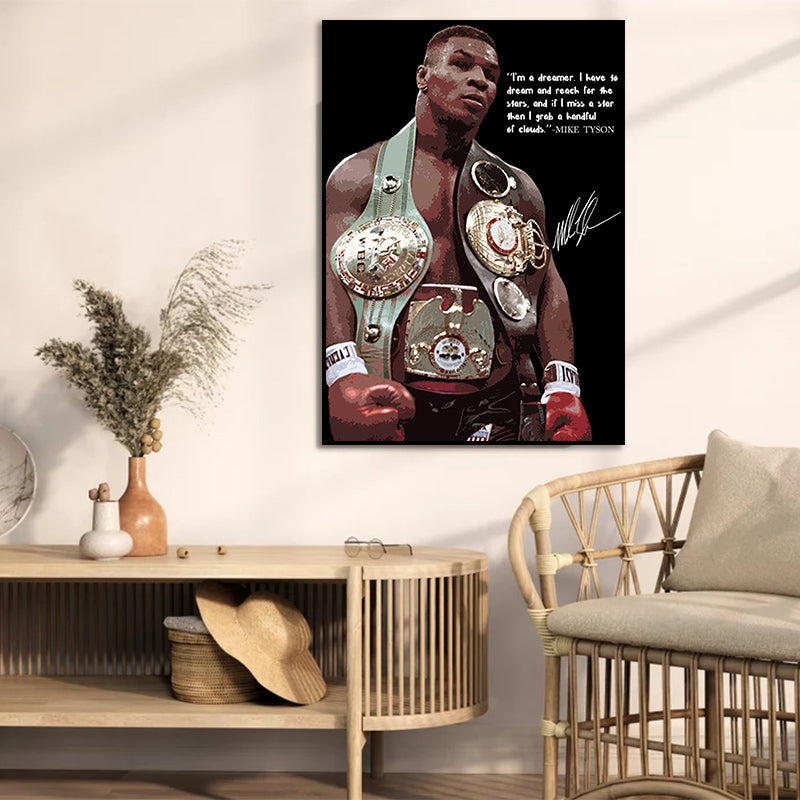 Boxing Mike Tyson Art Posters Variety of Styles