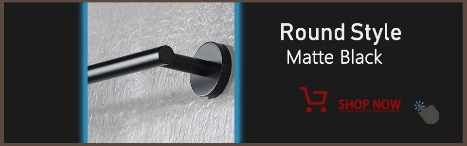 Matte Black Bathroom Hardware Sets