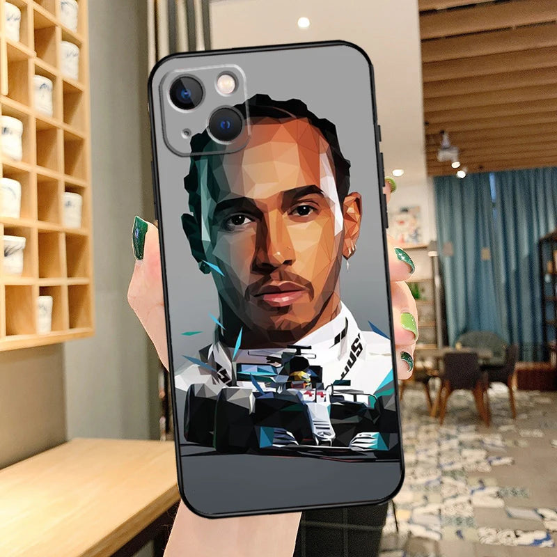 F1 Lewis Hamilton 44 Phone Case For iPhone 13 12 11 14 15 Pro Max XS X XR 8 7 Plus SE 2020 12 13 Mini Back Cover